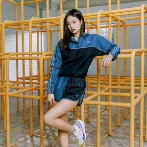 Adidas Originals Denim Bahia Blue Indigo Hoodie Size S